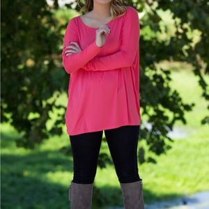 peach Piko top